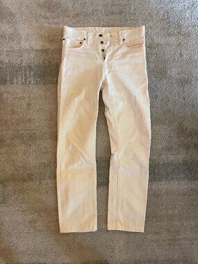Tellason Ankara Ecru Selvedge Denim Jeans